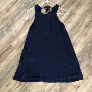 Navy swing dress